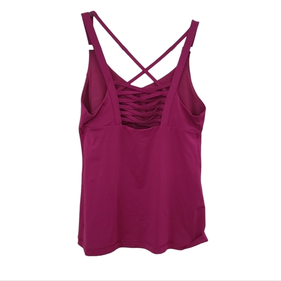 LULULEMON Strappy Back purple Tank Top - Picture 2 of 4